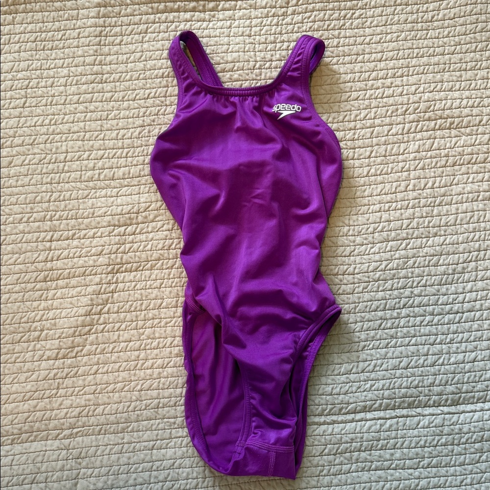 Speedo Vibrant Purple Aqua Blade competition Swimsuit